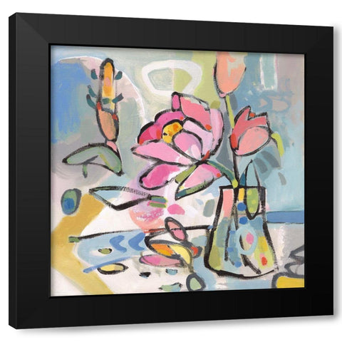 Picked From The Garden II Black Modern Wood Framed Art Print with Double Matting by Athas, Vas