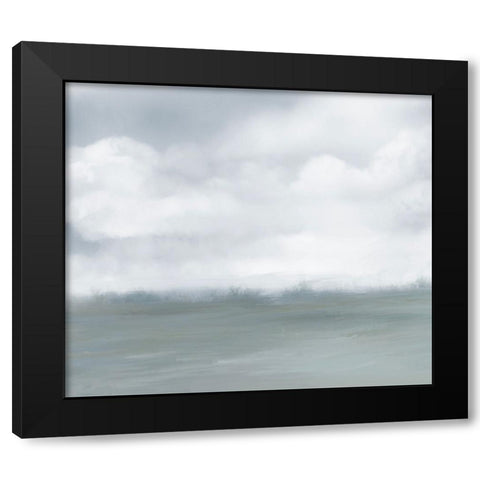 Misty Ocean II Black Modern Wood Framed Art Print with Double Matting by Maria, Robin