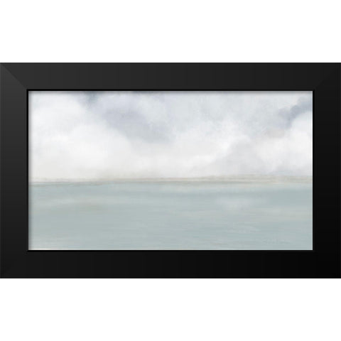Sea Horizon Black Modern Wood Framed Art Print by Maria, Robin
