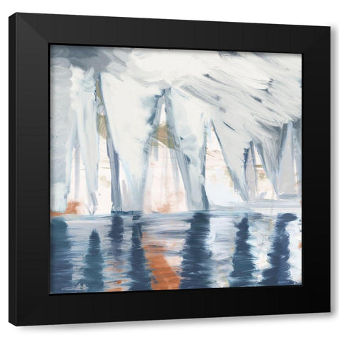 Out Of The Mist II Black Modern Wood Framed Art Print by Meneely, Dan