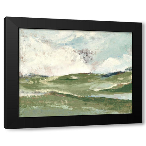 Verdant Country Afternoon Black Modern Wood Framed Art Print with Double Matting by Loreth, Lanie