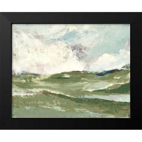 Verdant Country Afternoon Black Modern Wood Framed Art Print by Loreth, Lanie