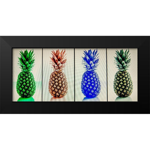 Pineapples Black Modern Wood Framed Art Print by Bill Carson Photography