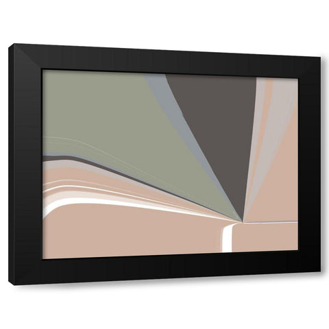 Focal Point I Black Modern Wood Framed Art Print with Double Matting by SD Graphics Studio