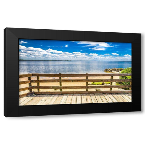 Ocean Overlook Black Modern Wood Framed Art Print with Double Matting by Bill Carson Photography