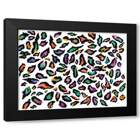 Busy Scattered Content Black Modern Wood Framed Art Print with Double Matting by Ritter, Gina