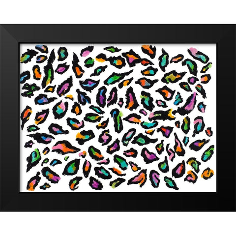 Busy Scattered Content Black Modern Wood Framed Art Print by Ritter, Gina