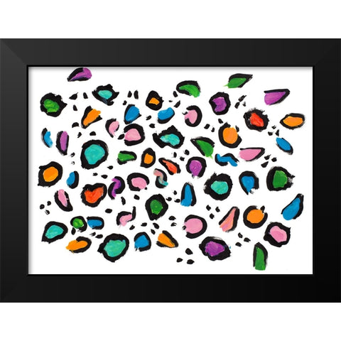 Scattered Content Black Modern Wood Framed Art Print by Ritter, Gina