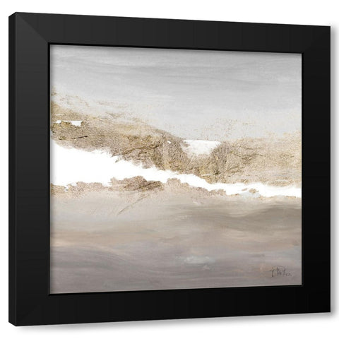 Heavens And Mountains Meet Violet Black Modern Wood Framed Art Print by Pinto, Patricia