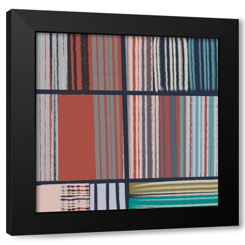 On My Block III Black Modern Wood Framed Art Print with Double Matting by Maria, Robin