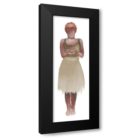 Woman Of The World II Black Modern Wood Framed Art Print with Double Matting by Medley, Elizabeth