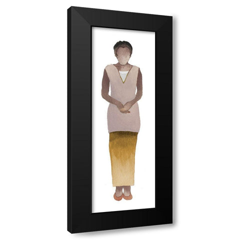 Woman Of The World III Black Modern Wood Framed Art Print with Double Matting by Medley, Elizabeth