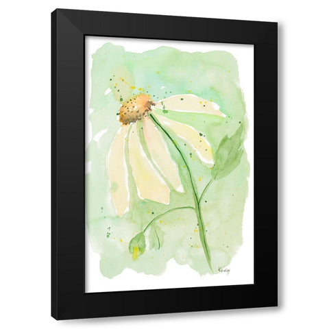 Sweet Daisy I Black Modern Wood Framed Art Print by Krinlox