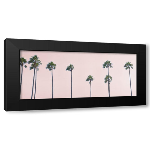 West Coast Palms Sunset Black Modern Wood Framed Art Print with Double Matting by Myers, Amelia