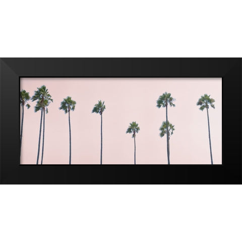 West Coast Palms Sunset Black Modern Wood Framed Art Print by Myers, Amelia