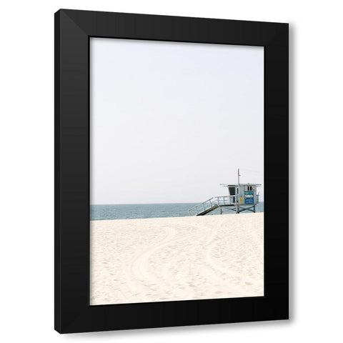 Walking To The Beach Black Modern Wood Framed Art Print by Myers, Amelia