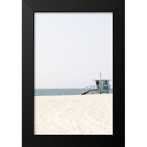 Walking To The Beach Black Modern Wood Framed Art Print by Myers, Amelia