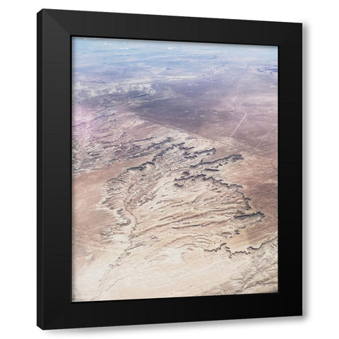Birds View I Black Modern Wood Framed Art Print with Double Matting by Myers, Amelia