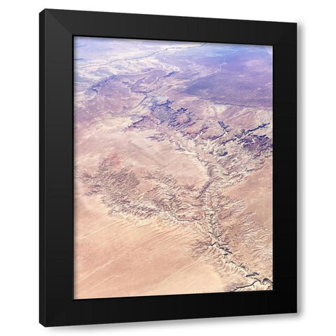 Birds View II Black Modern Wood Framed Art Print with Double Matting by Myers, Amelia