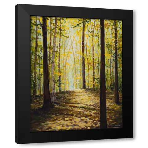 Autumn Forest Black Modern Wood Framed Art Print by Nawrocke, Bruce