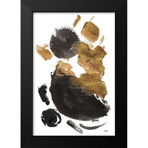 Golden Ways I Black Modern Wood Framed Art Print by Medley, Elizabeth