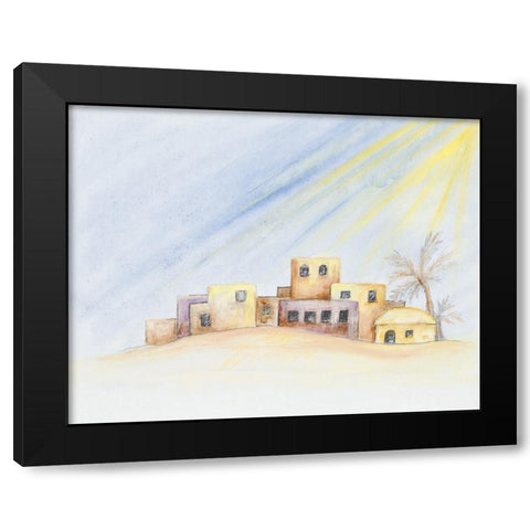 Desert Home Black Modern Wood Framed Art Print by Gaynor, Janice