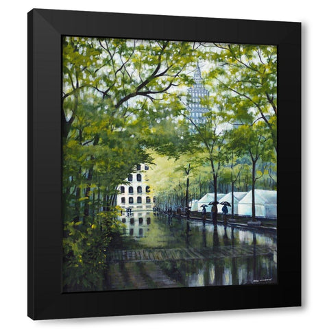 A Day In The Park Black Modern Wood Framed Art Print by Nawrocke, Bruce