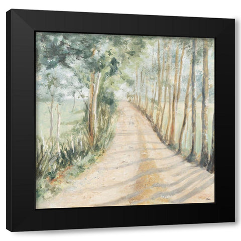 Camino A Casa Black Modern Wood Framed Art Print with Double Matting by Pinto, Patricia