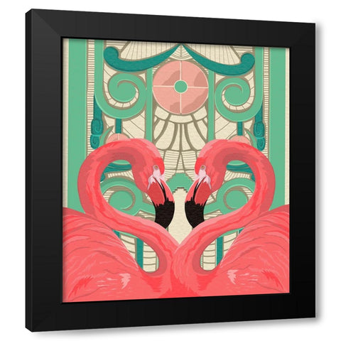Mirror Image Black Modern Wood Framed Art Print by Bucheli, Jen