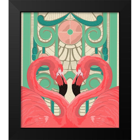 Mirror Image Black Modern Wood Framed Art Print by Bucheli, Jen