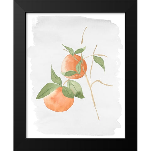Fresh Oranges Black Modern Wood Framed Art Print by Price, Lucille