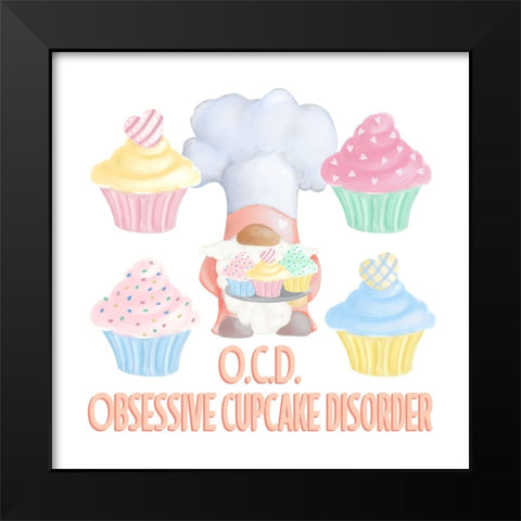 Gnome Bakery VI Black Modern Wood Framed Art Print by Metz, Andi