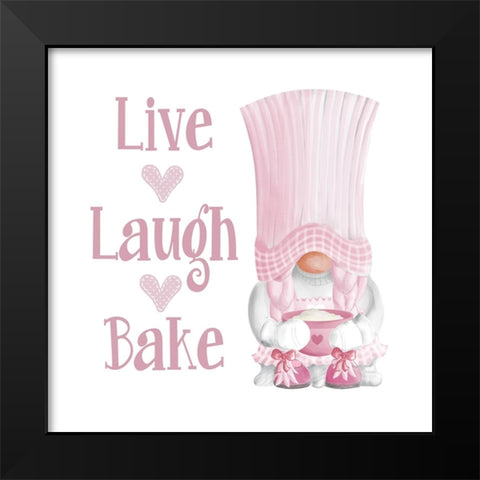 Gnome Bakery II Black Modern Wood Framed Art Print by Metz, Andi