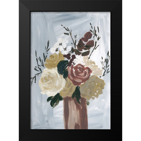 Autumn Bouquet Black Modern Wood Framed Art Print by Price, Lucille