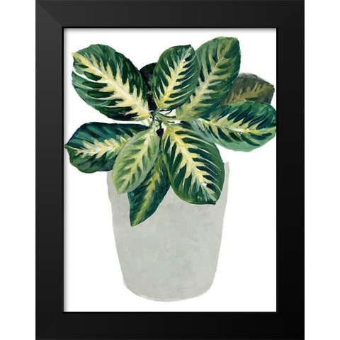 Prayer Plant II Black Modern Wood Framed Art Print by Loreth, Lanie