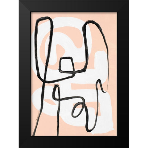 Life Has Twists and Turns I Black Modern Wood Framed Art Print by Loreth, Lanie