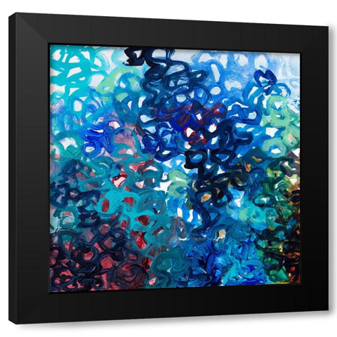 Continuous Color Creates Black Modern Wood Framed Art Print with Double Matting by Loreth, Lanie
