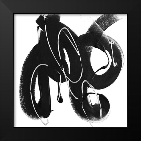 Liven Up Black Modern Wood Framed Art Print by Loreth, Lanie