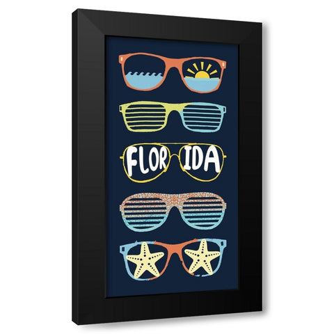 Florida Sun Black Modern Wood Framed Art Print by Sheppard, Lucca