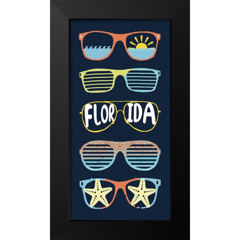 Florida Sun Black Modern Wood Framed Art Print by Sheppard, Lucca