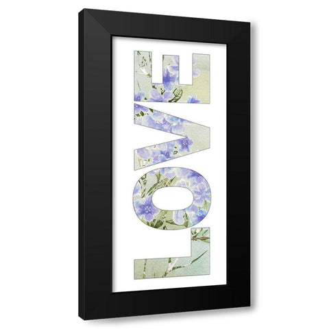 Love Spring Black Modern Wood Framed Art Print with Double Matting by Diannart