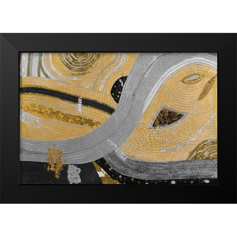 Cleos Eye Black Modern Wood Framed Art Print by Grace, Ajoya