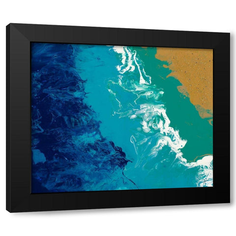 Beach Bound Black Modern Wood Framed Art Print with Double Matting by Grace, Ajoya