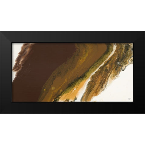 Chocolate Shores II Black Modern Wood Framed Art Print by Grace, Ajoya