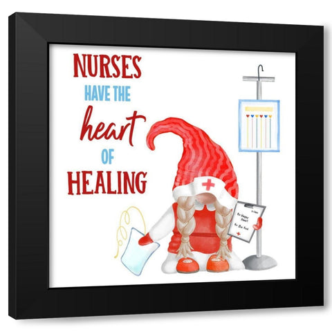 Gnome Health III Black Modern Wood Framed Art Print with Double Matting by Metz, Andi