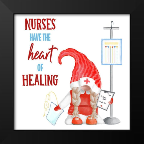 Gnome Health III Black Modern Wood Framed Art Print by Metz, Andi
