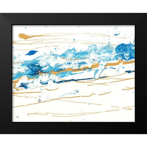 Winter Snow Drift II Black Modern Wood Framed Art Print by Grace, Ajoya