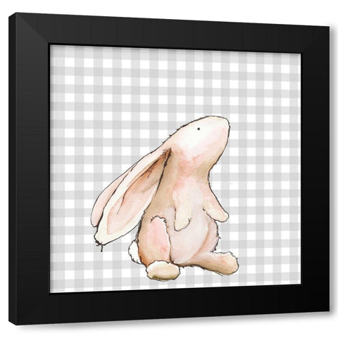 Hoppi Easter I Black Modern Wood Framed Art Print with Double Matting by Diannart