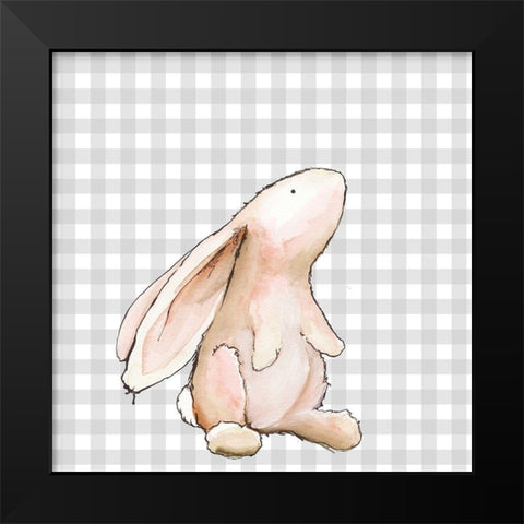 Hoppi Easter I Black Modern Wood Framed Art Print by Diannart