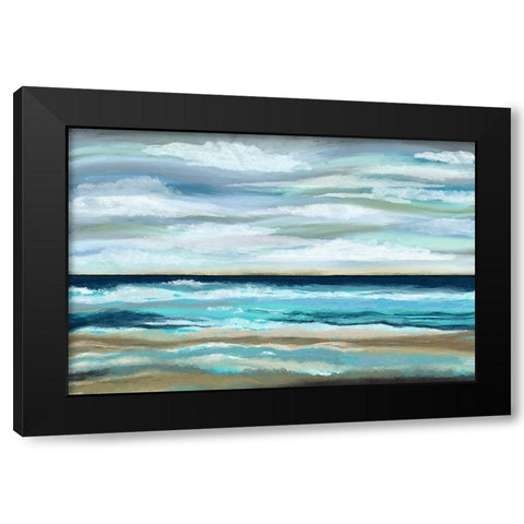 The Sea Black Modern Wood Framed Art Print by Medley, Elizabeth